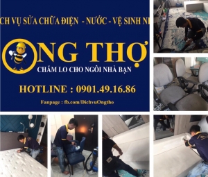 Ong thợ vệ sinh định kỳ ghế, sofa, thảm, nệm